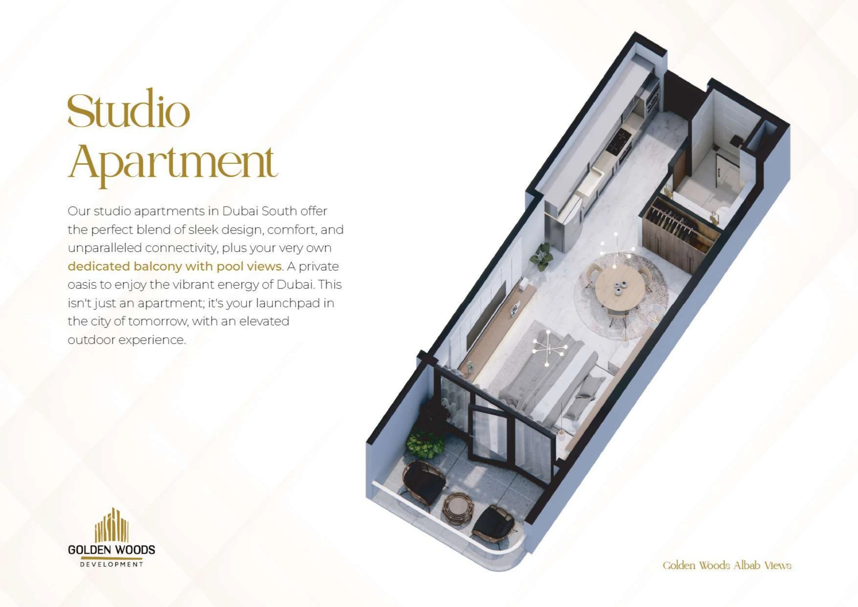 استوديو في مشروع Albab Views من golden wood